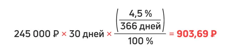 Расчёт рассрочки